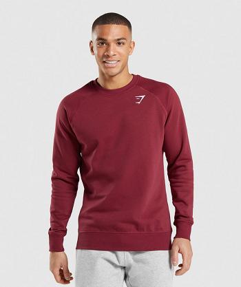 Accessories Gymshark Crest Sweatshirt Hombre Vino Rojos | MX_3522NWY