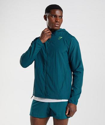 Accessories Gymshark Deporte Windbreaker Hombre Turquesa | MX_3512GSO