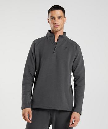 Accessories Gymshark Rest Day 1/4 Zip Hombre Negros Grises | MX_3518XYU