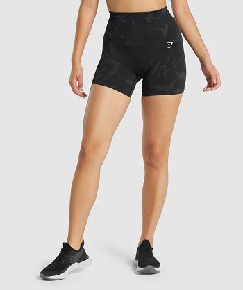 Bermudas Gymshark Adapt Camo Seamless Mujer Negros | MX_4572JPQ