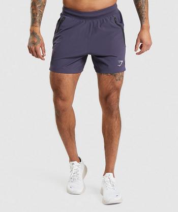 Bermudas Gymshark Apex 5" Perform Hombre Morados | MX_3537GSO