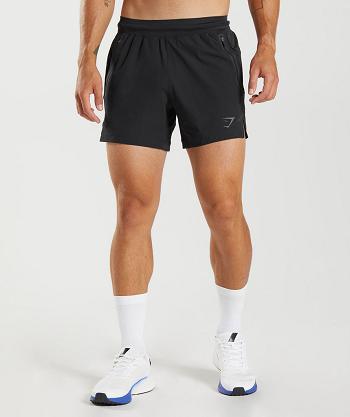 Bermudas Gymshark Apex 5" Perform Hombre Negros | MX_3553TCE