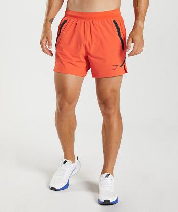 Bermudas Gymshark Apex 5" Perform Hombre Rojos | MX_3554YXF