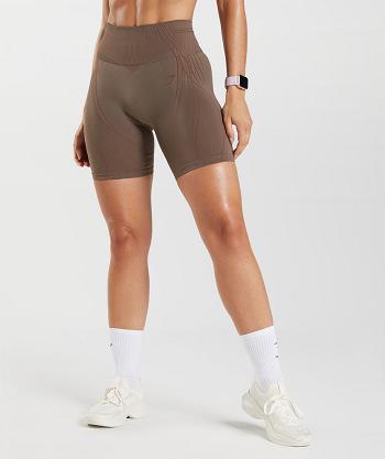 Bermudas Gymshark Apex Seamless Mujer Marrom Rosas Marrom | MX_4665BEX