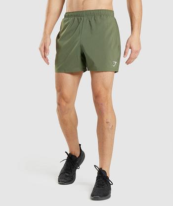 Bermudas Gymshark Arrival 5" Hombre Verde Oliva | MX_3650BEX