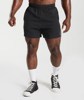 Bermudas Gymshark Bold React 5" Hombre Negros | MX_3634GSO