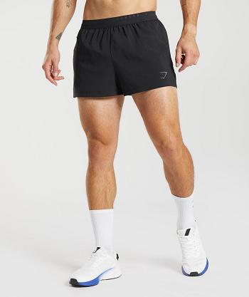 Bermudas Gymshark Deporte 3" Hombre Negros | MX_3625BEX