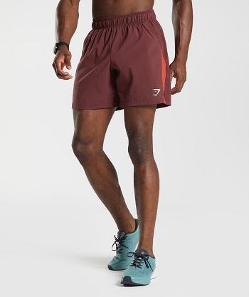 Bermudas Gymshark Deporte Hombre Vino Rojos | MX_3627MQZ