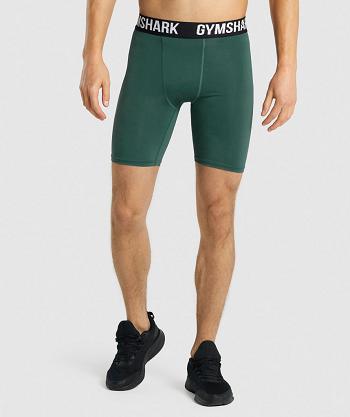 Bermudas Gymshark Element Baselayer Hombre Verdes Oscuro | MX_2940MQZ