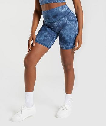 Bermudas Gymshark Elevate Cycling Mujer Azules | MX_4683JPQ