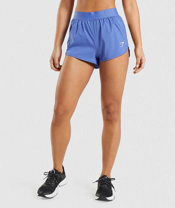 Bermudas Gymshark Entrenamiento Loose Fit Mujer Azules | MX_4636CTV