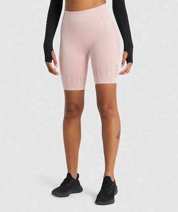 Bermudas Gymshark Glow Seamless Mujer Rosas Claro | MX_4594YXF