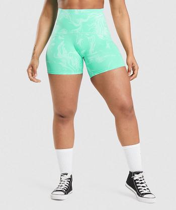 Bermudas Gymshark Gs Power High Rise Mujer Turquesa Claro | MX_4621FDN