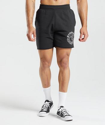 Bermudas Gymshark Legacy Hombre Negros | MX_3543XYU