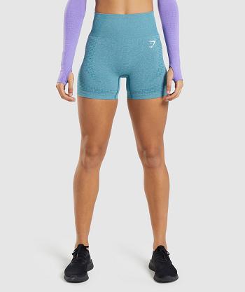 Bermudas Gymshark Vital Seamless 2.0 Mujer Turquesa | MX_4666NWY