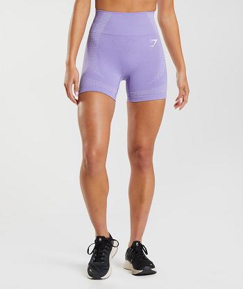 Bermudas Gymshark Vital Seamless 2.0 Mujer Morados | MX_4699UZG