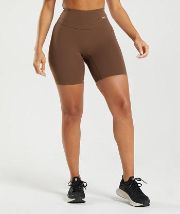 Bermudas Gymshark Whitney Cycling Mujer Marrom | MX_4577GSO