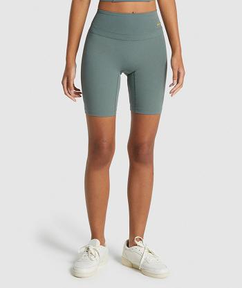 Bermudas Gymshark Whitney Cycling Mujer Verdes Claro | MX_4578HAP