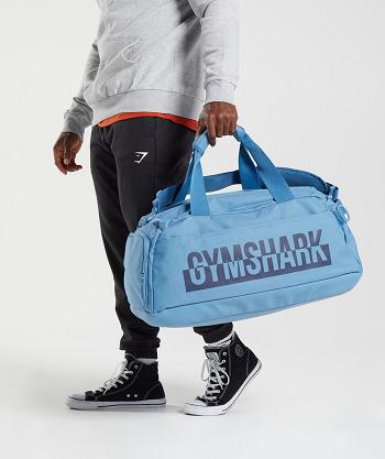 Bolsas Gymshark Bold Gym Accessories Azules | MX_2879PJJ