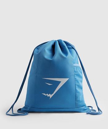 Bolsas Gymshark Sharkhead Gymsack Accessories Azules | MX_2874TCE