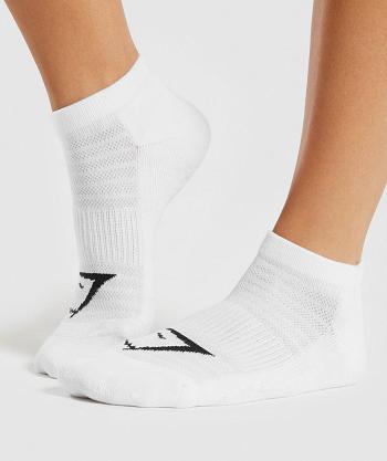 Calcetines Gymshark Ankle 3pk Mujer Blancos | MX_4907SGL