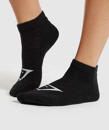 Calcetines Gymshark Ankle 3pk Mujer Negros | MX_4908DFM