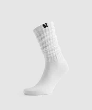 Calcetines Gymshark Comfy Rest Day Mujer Blancos | MX_4939LIS