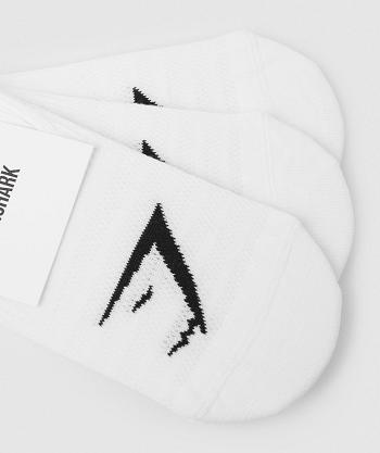 Calcetines Gymshark No Show 3pk Accessories Blancos | MX_2776CTV