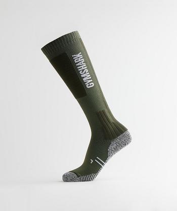 Calcetines Gymshark Weightlifting Hombre Verde Oliva Verdes | MX_3785WNB