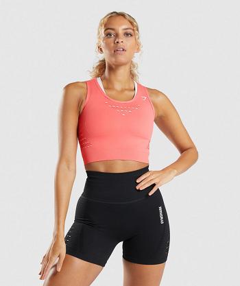 Camisa Recortada Gymshark Energy Seamless Mujer Rosas | MX_4385TCE