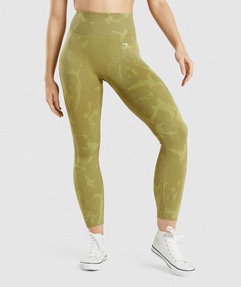 Leggins Gymshark Adapt Camo Seamless Mujer Verdes | MX_4722AHK