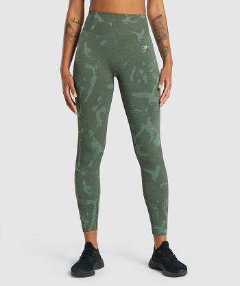 Leggins Gymshark Adapt Camo Seamless Mujer Verdes | MX_4733GSO