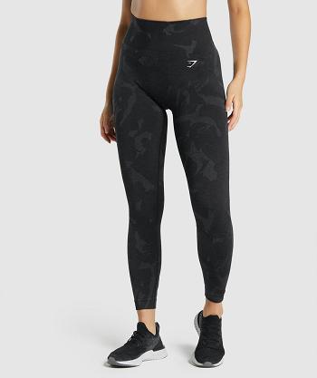 Leggins Gymshark Adapt Camo Seamless Mujer Negros | MX_4788KOR