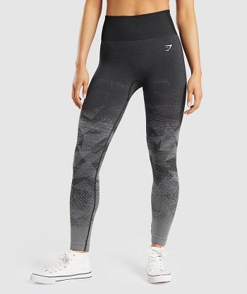 Leggins Gymshark Adapt Ombre Seamless Mujer Negros | MX_4716VRW