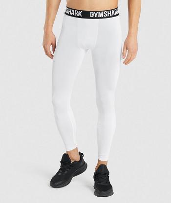 Leggins Gymshark Element Baselayer Hombre Blancos | MX_2961XYU