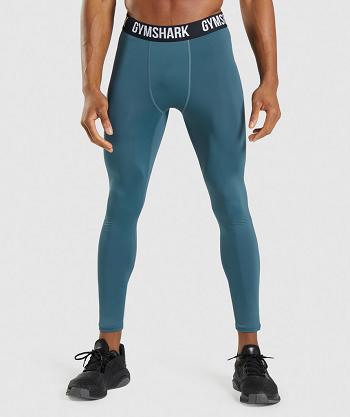 Leggins Gymshark Element Baselayer Hombre Turquesa | MX_2965NWY