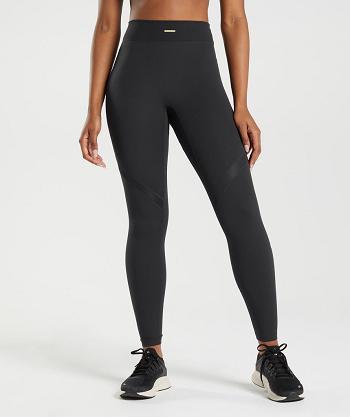 Leggins Gymshark Whitney Mesh Mujer Negros | MX_4787JPQ