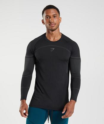 Long Sleeve Gymshark 315 Hombre Negros | MX_3363VRW