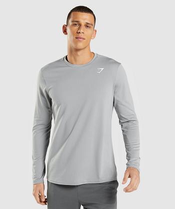 Long Sleeve Gymshark Arrival Hombre Grises | MX_3360ZUT