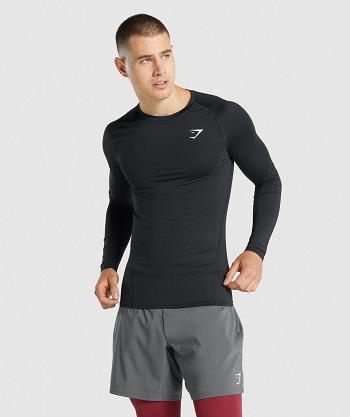 Long Sleeve Gymshark Element Baselayer Hombre Negros | MX_2947UZG