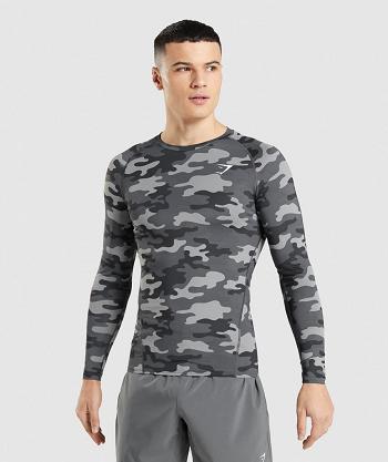 Long Sleeve Gymshark Element Baselayer Hombre Grises | MX_2949OKI