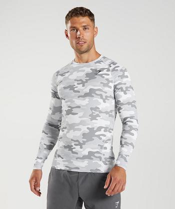 Long Sleeve Gymshark Element Baselayer Top Hombre Grises Claro | MX_3413ZUT