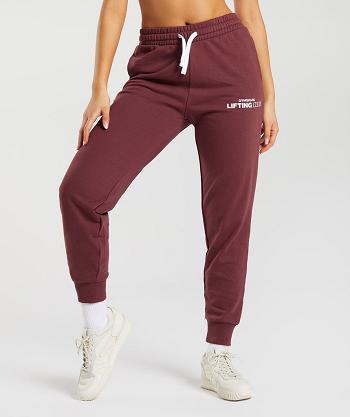 Pantalones Jogger Gymshark Social Club Mujer Rosas Marrom | MX_4883DFM