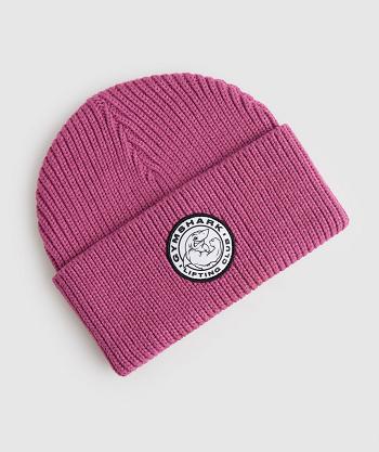 Sombreros Gymshark Legacy Deep Cuff Beanie Mujer Rosas Oscuro | MX_4955JPQ