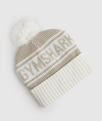 Sombreros Gymshark Pom Beanie Accessories Grises Blancos | MX_2841HAP