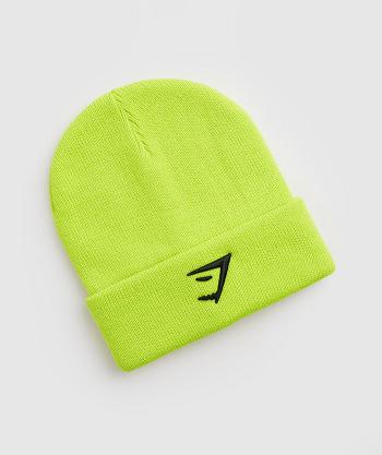 Sombreros Gymshark Sharkhead Beanie Accessories Verdes | MX_2846XYU