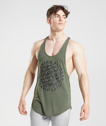 Stringers Gymshark Gs X David Laid Hombre Verde Oliva | MX_3324EBC