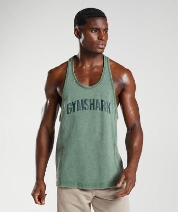 Stringers Gymshark Power Washed Hombre Verdes | MX_3347NWY