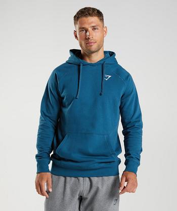 Sudadera Con Capucha Gymshark Crest Hombre Azules | MX_3489LIS