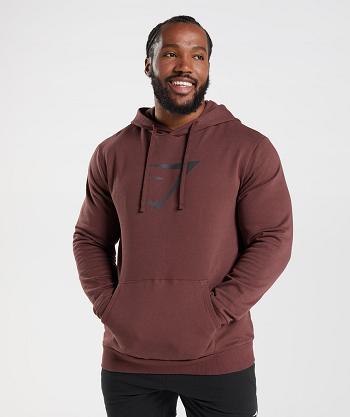 Sudadera Con Capucha Gymshark Sharkhead Infill Hombre Rosas Marrom | MX_3482SGL